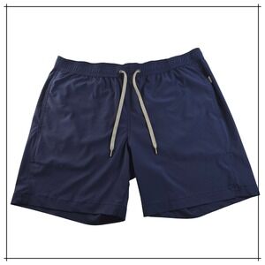Onia Charles Swim Trunks XL Navy Land to Water 6" Pull-On‎ Drawstring Lined
